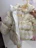 巴拉巴拉童裝嬰兒羽絨服女童寶寶冬季短款外套兒童保暖萌男童 白綠色調(diào)00314 100cm 曬單實拍圖