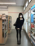 優(yōu)棵樹打底褲女秋冬德絨發(fā)熱蜂巢暖腹秋褲可外穿高腰收腹提臀塑形保暖褲 黑色連腳【260g/-5-20°c】 1條 均碼 【適合80-170斤/155-185cm】 曬單實拍圖