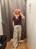 優(yōu)衣庫女裝休閑長褲/休閑運(yùn)動(dòng)褲降落傘褲子防曬褲475820 61 水藍(lán)色 XS /155/58A 曬單實(shí)拍圖