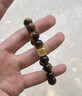中國黃金（CHINA GOLD）黃金手鏈足金麻將骰子手鏈男新款好老婆生日禮物中秋節禮物送女友 足金骰子虎眼手串 約0.9g 曬單實(shí)拍圖