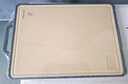 雙槍菜板 抗菌家用加厚食品級不銹鋼砧板案板防霉切菜板41*27.5*1.8cm 曬單實(shí)拍圖