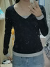 UR【HOT】2025秋季新款女裝摩登中性假兩件長(cháng)袖T恤UYY450310 藏青 L 曬單實(shí)拍圖