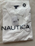 諾帝卡（NAUTICA）【單件直降】男裝25春夏新款商務(wù)休閑舒適親膚棉氨透氣短袖POLO男 白色1BW S 曬單實拍圖