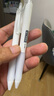得力（deli）速干順滑中性筆小白筆 0.5mmST筆頭學生刷題筆考試筆 黑色5支/盒 S60-ST 曬單實拍圖