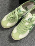 Onitsuka Tiger鬼?；⒗闲\動(dòng)鞋男女鞋阿甘板鞋一腳蹬運動(dòng)小白鞋情侶運動(dòng)休閑鞋 真皮蘋(píng)果綠(鞋帶) 41 曬單實(shí)拍圖
