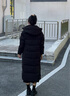 波司登25年羽絨服女長款90絨顯瘦連帽保暖冬季外套B250245526 曬單實(shí)拍圖