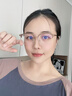 青年時(shí)代純鈦超輕半框眼鏡女款近視有度數(shù)專業(yè)配鏡顯瘦素顏眼睛框架高級(jí)感 山茶框 配1.56防輻射萬新鏡片 曬單實(shí)拍圖