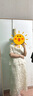 三彩大碼女裝2025夏季新款刺繡上衣半身裙兩件套裝萊賽爾氣質(zhì)胖MM 曬單實(shí)拍圖