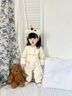 迪士尼（Disney）嬰兒衣服春秋冬新款連體衣棉保暖六個(gè)月寶寶秋裝女寶夾棉睡衣秋 草莓公主 73cm 曬單實(shí)拍圖