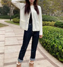 芭芙達妮小香風(fēng)毛衣外套女春秋冬2025新款針織開衫感外搭氣質(zhì)短款上衣 白色 M 曬單實拍圖