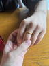 中國黃金（CHINA GOLD）古法素圈黃金戒指女士足金情侶對戒求婚七夕情人節禮物送女友老婆 古法素圈戒指約0.5g【甄選禮盒】 14#圈口 曬單實(shí)拍圖