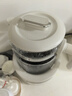 摩飛電器（Morphyrichards）全玻璃養生壺家用燒水壺多段控溫電熱水壺極速風(fēng)冷恒溫壺沖奶泡奶機MR5602 1.2L 椰奶白 曬單實(shí)拍圖