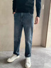 吉普（JEEP）美國(guó)正品高端牛仔褲男士春秋季新款寬松直筒彈力商務(wù)休閑中年長(zhǎng)褲 藍(lán)灰色【官方正品】 33 【適合150斤左右】 曬單實(shí)拍圖