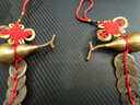 繽越五帝錢(qián)真品掛件開(kāi)口銅葫蘆帶朱砂五帝銅錢(qián)串門(mén)對門(mén)掛件入戶(hù)門(mén) 2串 曬單實(shí)拍圖