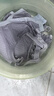 童顏哺乳內衣孕婦文胸雙開扣無鋼圈聚攏懷孕期喂奶胸罩夏季 藍灰色80B 曬單實拍圖