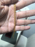 周大生黃金素鏈足金麻繩絞絲項鏈麻花鏈簡(jiǎn)約送女友送老婆中秋節禮物女 金重約5.3g 曬單實(shí)拍圖
