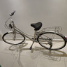 永久（FOREVER） 自行車(chē)男女式鋁合金禧瑪諾內三速復古內發(fā)電通勤車(chē)城市休閑單車(chē) 銀色 曬單實(shí)拍圖