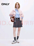 ONLY2025秋季新款時尚休閑風(fēng)短款寬松高領(lǐng)風(fēng)衣外套女|125136015 C19季淺粉色 S 曬單實(shí)拍圖