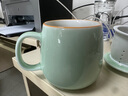 瑜品佳茶杯茶水分離陶瓷泡茶杯水杯馬克杯辦公帶蓋杯子喝茶會議杯伴手禮 雅青泡茶杯+蓋+茶濾350ml1只 曬單實(shí)拍圖