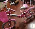 鳳凰（Phoenix）兒童折疊女款自行車6-8-12歲小學(xué)生中大童青少年學(xué)生車腳踏車單車 旅程-粉色 黑色外胎 20寸(適合130-150cm) 曬單實(shí)拍圖