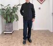 名郎 MELLEN立領(lǐng)夾克男外套2025春秋季新款中年爸爸裝商務(wù)休閑行政茄克男上衣 藏青 XL 180 （適合120-140斤） 曬單實(shí)拍圖