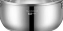 美廚（maxcook）湯鍋 304不銹鋼湯鍋湯煲22cm 加厚復(fù)合底 燃?xì)鉅t電磁爐通用YC-22 曬單實(shí)拍圖