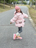 kids.ing可迪星女寶寶雪地靴2025冬季新款男童小童兒童防滑棉鞋靴 豹紋粉 32 適合腳長(cháng)18.8-19.3cm 曬單實(shí)拍圖