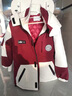 G.DUCKKIDS童裝女童沖鋒衣三合一新款兒童衣服女孩秋冬季夾克可拆卸加絨加厚 858紅色 140 (建議身高130cm 10-11歲) 曬單實拍圖