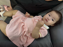 戴維貝拉（DAVE＆BELLA）2025秋裝新款女童毛衣連衣裙兒童網(wǎng)紗裙海軍風(fēng)寶寶裙子小童公主裙 藏青色條紋【現貨】 80 cm（建議身高73-80cm） 曬單實(shí)拍圖
