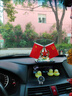 愛國汽車擺件車載小紅旗車上中控臺紅旗車內(nèi)裝飾用品大全節(jié)日禮物 雙層水晶A級【五星】香水款 送【8無痕貼+雙面紅旗+香水】 曬單實(shí)拍圖