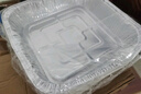 潔日邦空氣炸鍋8英寸方形錫紙碗食品級(jí)燒烤專用碗耐高溫烤箱烘焙盤野餐 曬單實(shí)拍圖