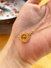 中國黃金莫比烏斯環(huán)黃金項鏈女足金吊墜生日禮物女送女友媽媽老婆結婚紀念 捕夢(mèng)網(wǎng)足金吊墜【贈S925鏈】+證書(shū)禮盒 曬單實(shí)拍圖