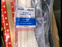 CHS長虹塑料尼龍扎帶8*500 國標線束固定捆扎綁帶耐高溫理線器 100根 白色 曬單實拍圖