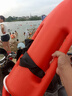 煦凜德國救生浮筒跟屁蟲游泳專用氣囊防溺水神器浮標(biāo)泳圈浮漂野泳裝備 單人款-橙色【加大浮力/載重100KG/耐摔耐砸】 曬單實拍圖