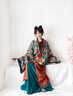 謎阿凰四時(shí)吉祥晉制漢服原創(chuàng  )改良魏晉風(fēng)日常通勤國風(fēng)長(cháng)衫女裝秋冬 四時(shí)吉祥褶衣（15天） L 曬單實(shí)拍圖