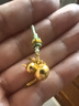 第一福黃金吊墜項鏈葫蘆算盤珠足金999古法傳承掛墜女款送女友七夕禮物 葫蘆算盤珠 約4.5g 曬單實拍圖
