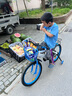 永久（FOREVER）兒童自行車6-10歲寶寶輔助輪安全玩具 藍色20寸適合身高130-160cm 曬單實拍圖