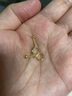 明牌珠寶七夕禮物  足金黃金圓珠若隱耳釘金耳環(huán)女送禮AFH0088工費(fèi)70 足金 約0.96克 曬單實(shí)拍圖