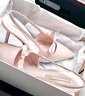 CHARLES&KEITH緞面蝴蝶結尖頭高跟涼鞋女生日禮物CK1-60361556 Light Pink淺粉色 37 曬單實(shí)拍圖