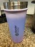 Blender Bottle 不銹鋼運(yùn)動(dòng)保溫杯水杯 便攜式男女健身杯子 帶不銹鋼攪拌球 25oz不銹鋼杯漸變紫739ml 曬單實(shí)拍圖
