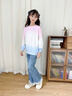 小豬彼特女童套裝時(shí)髦洋氣秋裝2025新款兒童衣服春秋款大童休閑衛(wèi)衣兩件套 4891粉漸變 120 cm 曬單實(shí)拍圖