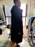 鴨鴨（YAYA）王一博同款冰殼零下20度羽絨服男女長款過膝極寒加厚保暖東北外套 青光黑【王一博力薦】 XL 180/96A 曬單實拍圖