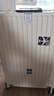 左汀行李箱鋁框拉桿箱加厚結(jié)實(shí)抗壓旅行箱登機(jī)箱大容量學(xué)生密碼箱皮箱 煙白色 28英寸 ，適合7-15天長(zhǎng)途旅行 曬單實(shí)拍圖