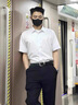 HLA海瀾之家短袖襯衫男夏季25山不在高系列大碼純棉休閑襯衫男 曬單實(shí)拍圖