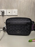 蔻馳（COACH）【品牌直供】禮物男士ELIAS單肩斜挎包炭黑色CZ401QBMI5 曬單實(shí)拍圖
