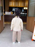 迪士尼（Disney）寶寶春秋裝套裝2025新款1-3歲4帥氣男童春秋季三件套炸街嬰兒童衣 卡其色 XY24058 薄款 80 高75cm內 1歲內【80碼】 曬單實(shí)拍圖