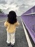 幼歌（YOUGE）嬰幼兒秋季新款童趣條紋保暖圓領(lǐng)衛衣寶寶加絨加厚上衣 黃色條紋（66-90肩開(kāi)扣） 90 cm 曬單實(shí)拍圖