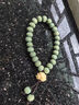 綠檀木串珠蓮花手鏈女生手串禪意小眾復(fù)古網(wǎng)紅閨蜜手飾 蓮花吊墜綠檀 曬單實拍圖