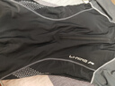 李寧（LI-NING）泳衣女專(zhuān)業(yè)連體平角游泳衣短袖速干保守泳裝LNYT035 黑灰 L  曬單實(shí)拍圖