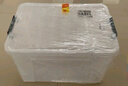 禧天龍塑料衣物收納箱書籍儲物箱65L 透明  1個裝 不帶輪 曬單實拍圖